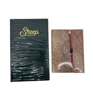 Bella Bug Sheep Happens Brushed Cotton Notebook Journal Letterette Lot of 2